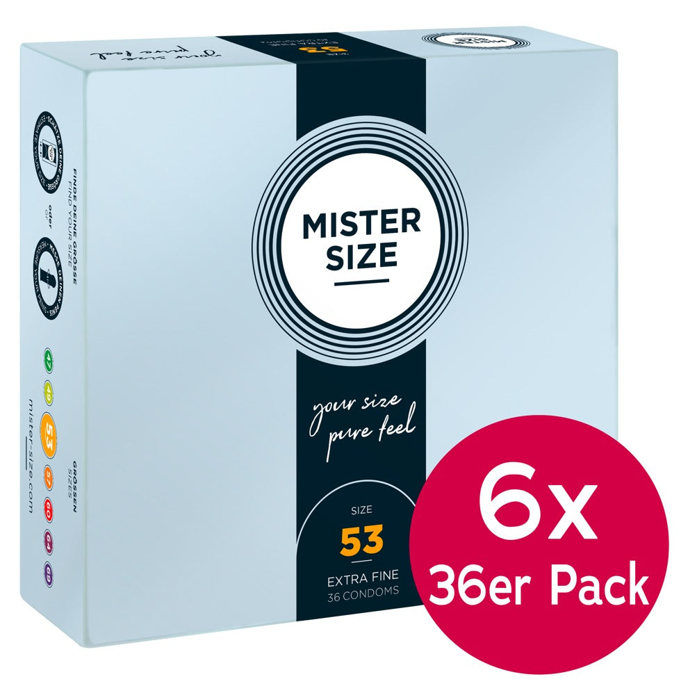 Mister Size 53mm6xpackof36