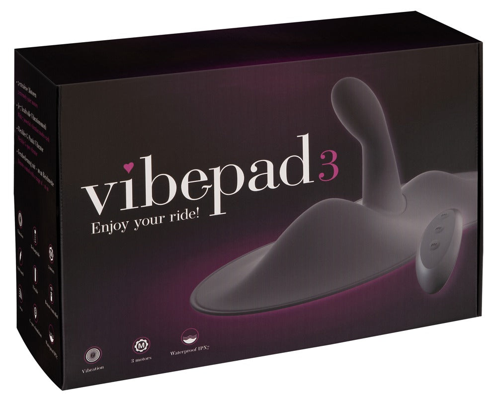 🌊 Vibepad 3 – Coussin vibrant mains libres (3 moteurs & vibromasseur point G)