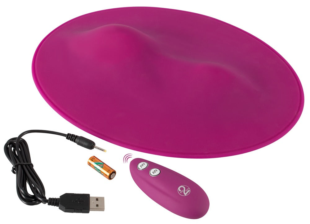 🌊 Vibepad – Coussin vibrant mains libres (2 moteurs, 7 modes)