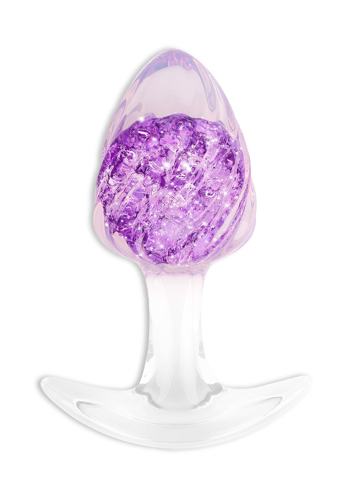 Plug anal en cristal moyen