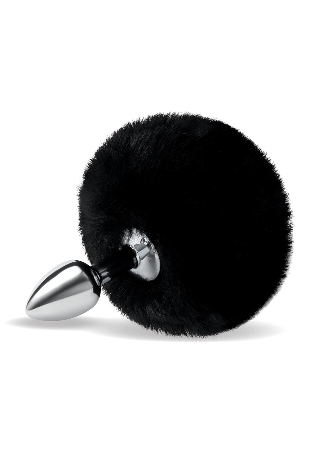 WHIPSMART 3 INCH FLUFFY BUNNY METAL PLUG WITH BLACK TAIL