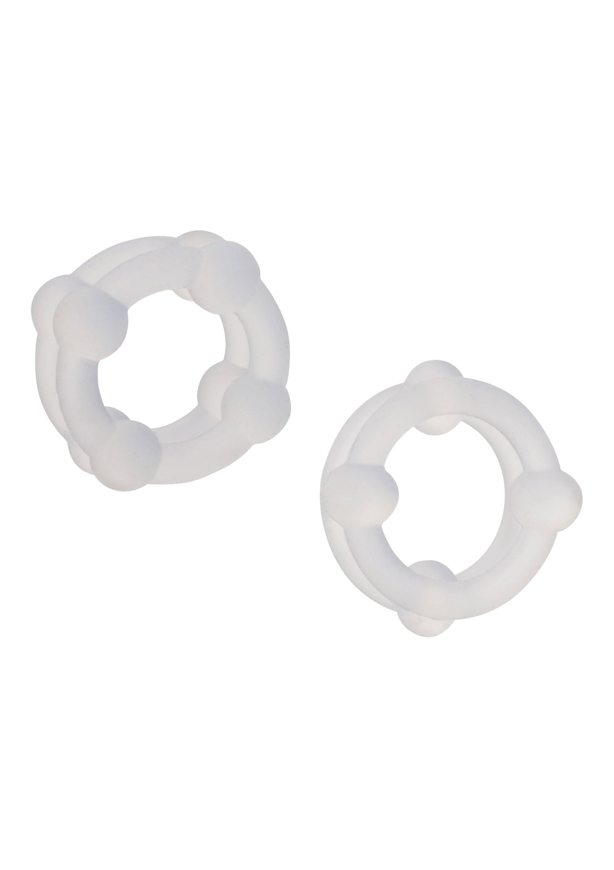 Anneaux péniens doubles empilables en silicone