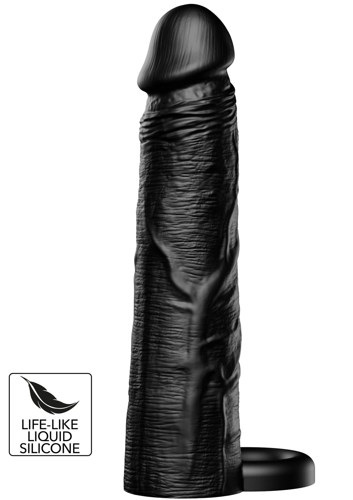 Gaine de pénis à anneau en silicone liquide 20 cm