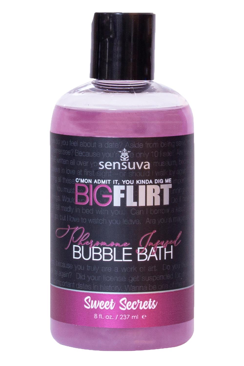 SENSUVA BIG FLIRT PHEROMONE BUBBLE BATH SWEET SECRETS 237ML