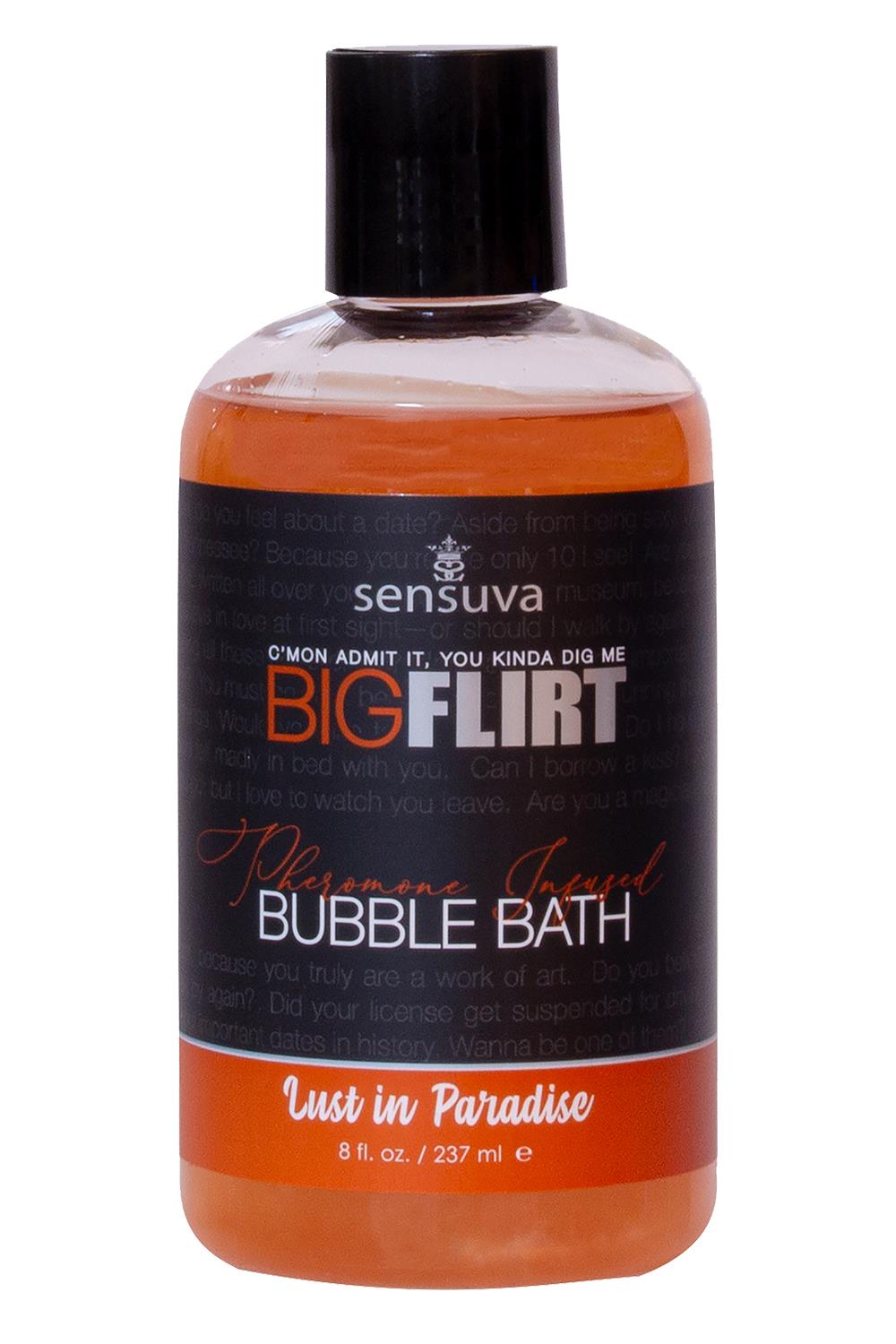SENSUVA BIG FLIRT PHEROMONE BUBBLE BATH LUST IN PARADISE 237ML