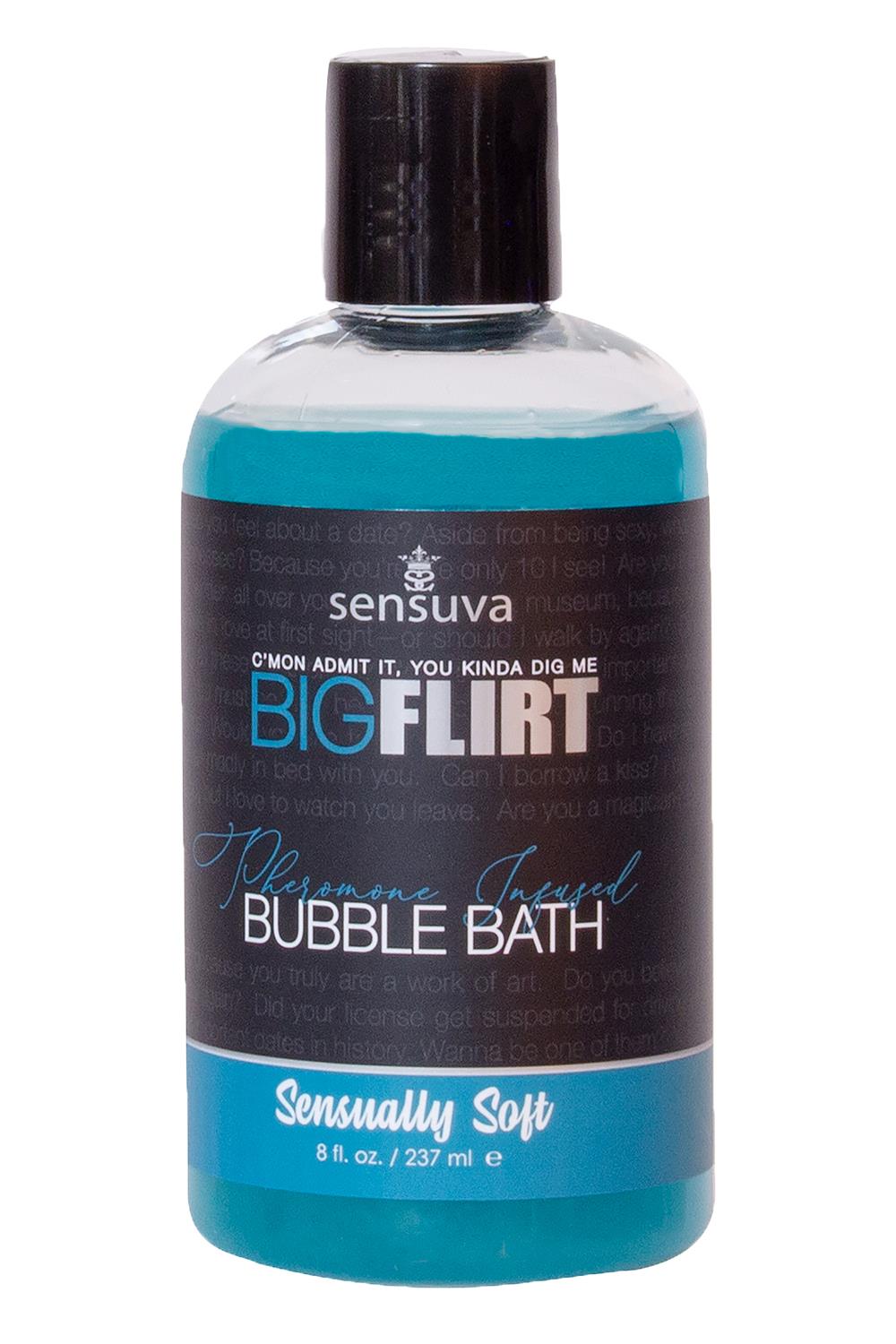 SENSUVA BIG FLIRT PHEROMONE BUBBLE BATH SENSUALLY SOFT 237ML