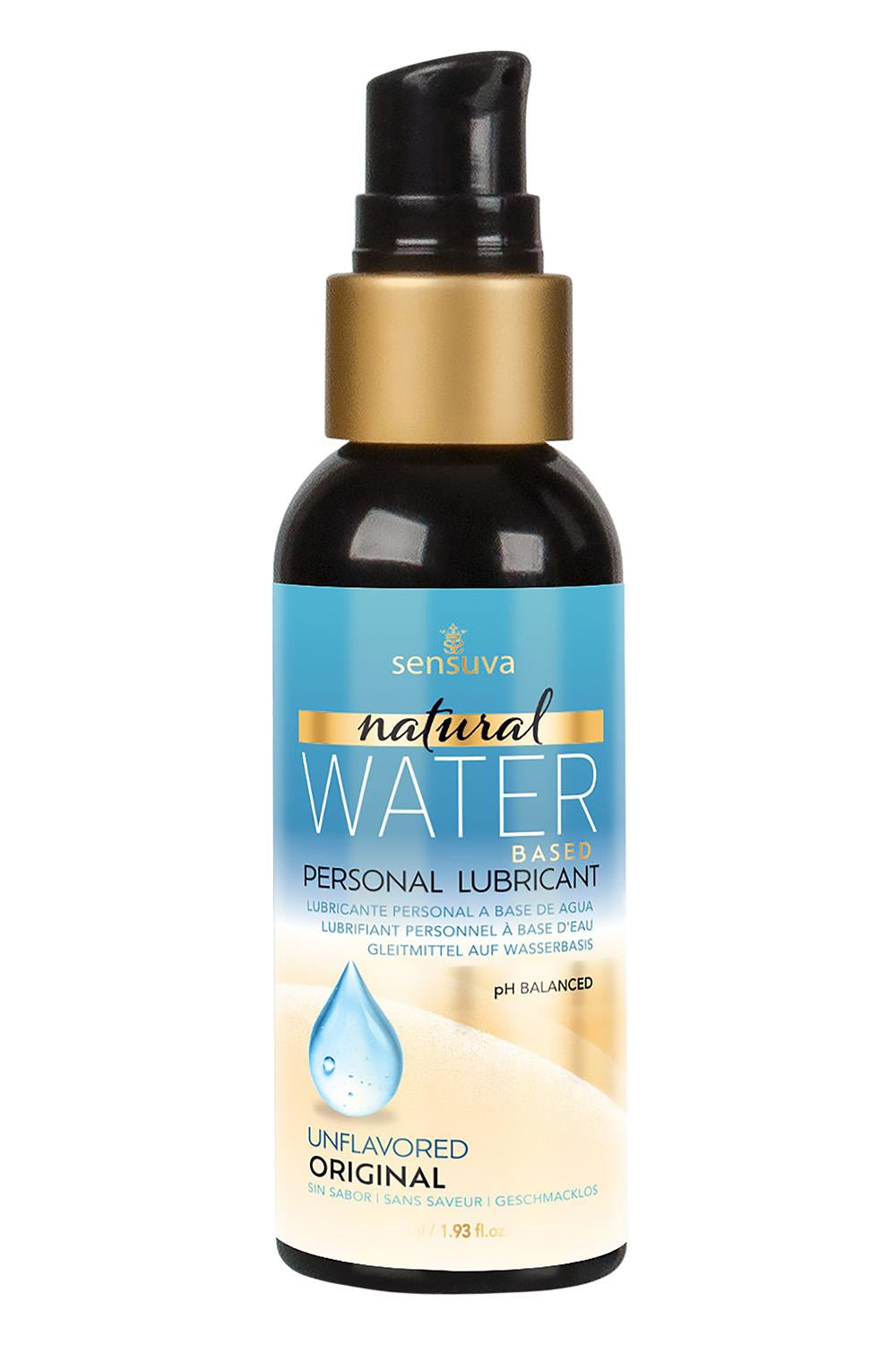 SENSUVA NATURAL WATER-BASED PERSONAL LUBRICANT ORIGINAL UNFLAVORED 57ML