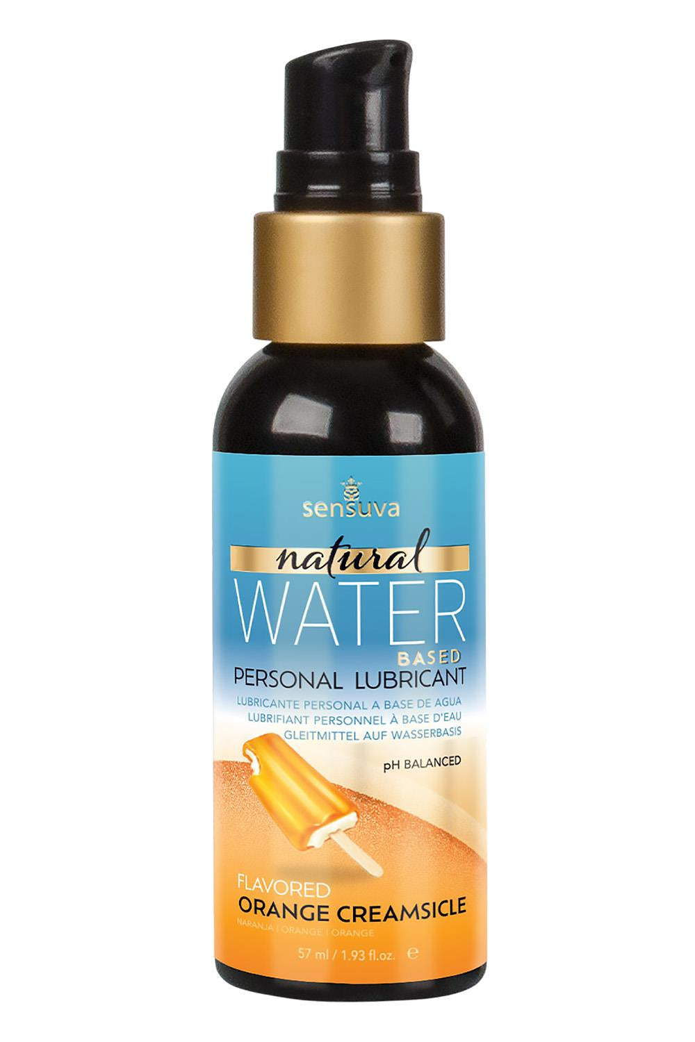 SENSUVA NATURAL WATER-BASED PERSONAL LUBRICANT ORANGE CREAMSICLE 57ML