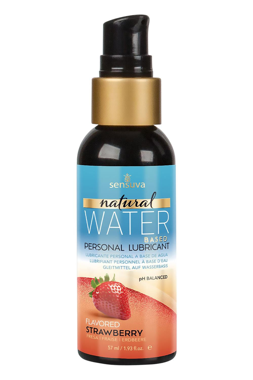 SENSUVA NATURAL WATER-BASED PERSONAL LUBRICANT STRAWBERRY 57ML