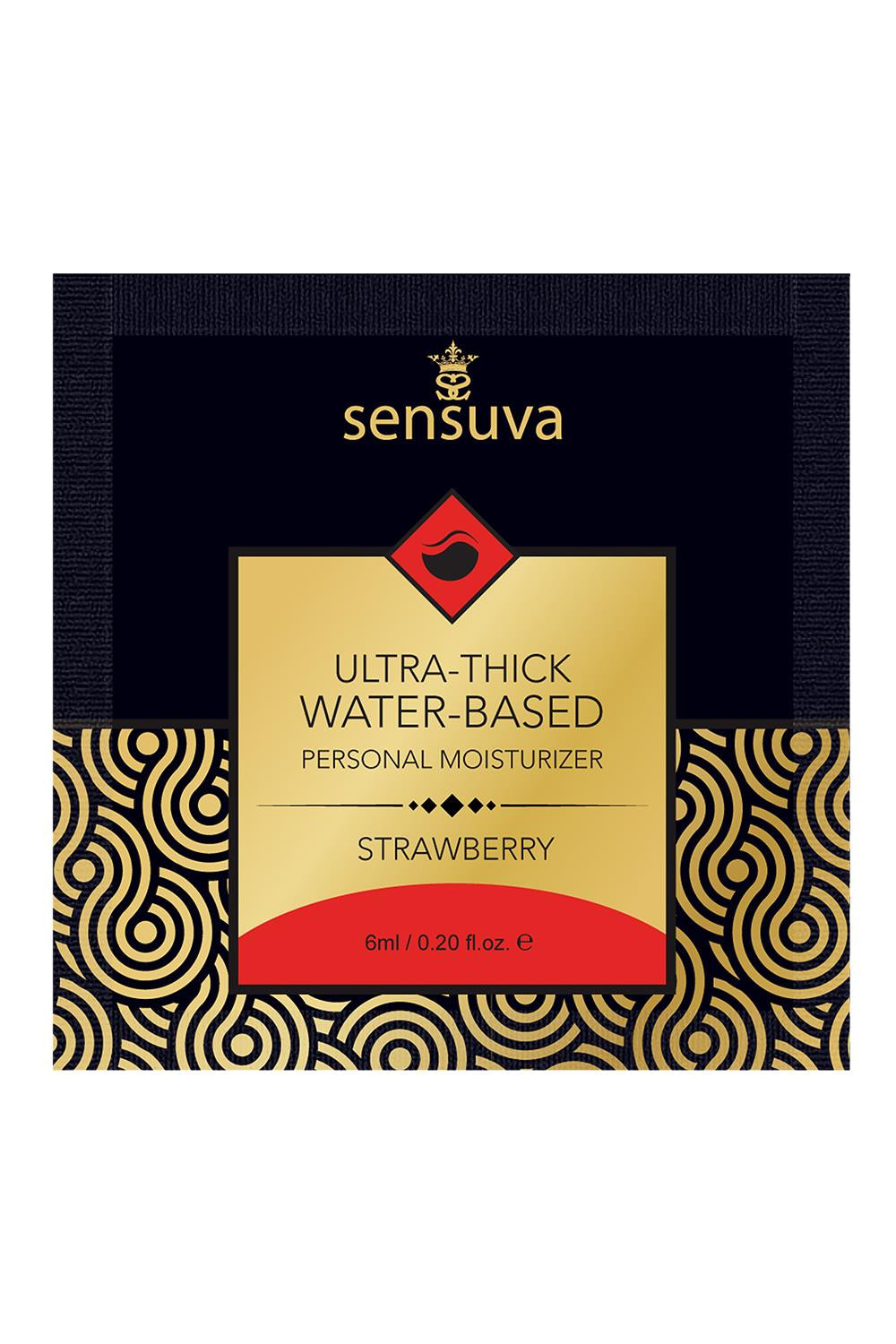 SENSUVA ULTRA–THICK WATER-BASED PERSONAL LUBRICANT STRAWBERRY 6 ML