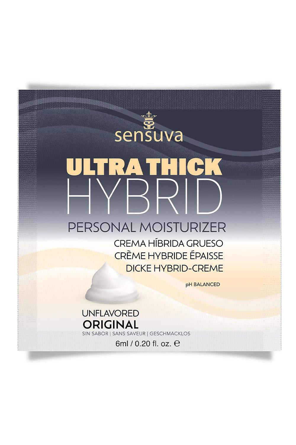 SENSUVA ULTRA-THICK HYBRID PERSONAL MOISTURIZER ORIGINAL UNFLAVORED 6 ML
