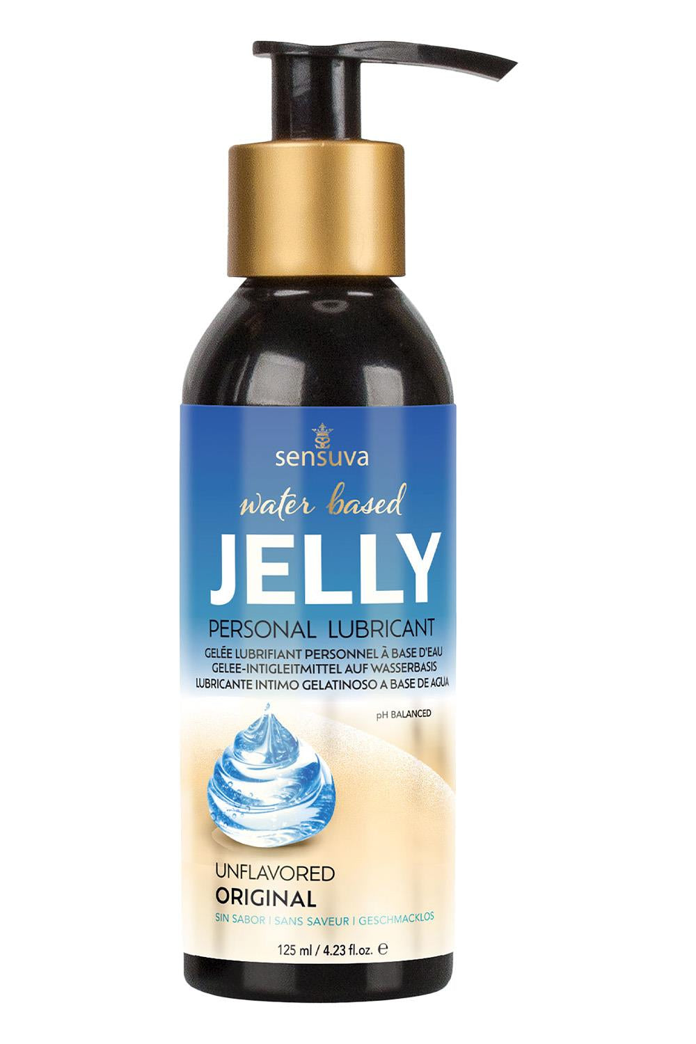 SENSUVA JELLY WATER BASED PERSONAL LUBRICANT 125ML