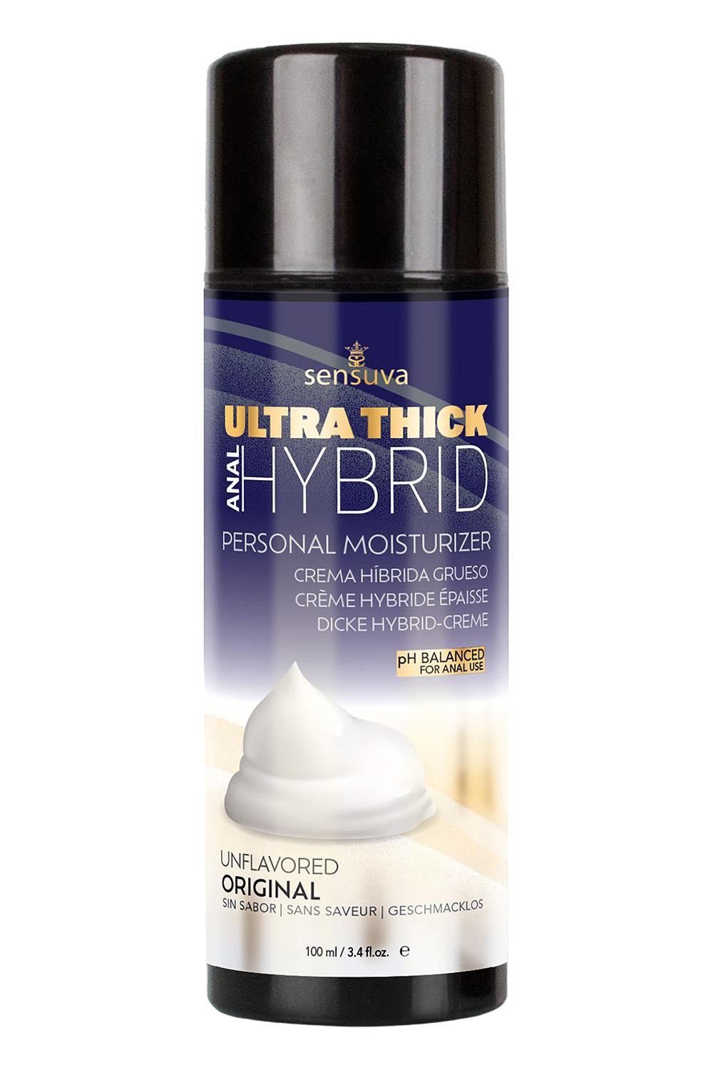 SENSUVA ULTRA THICK HYBRID PERSONAL MOISTURIZER ANAL HIGH PH FORMULA ORIGINAL UNFLAVORED 100ML