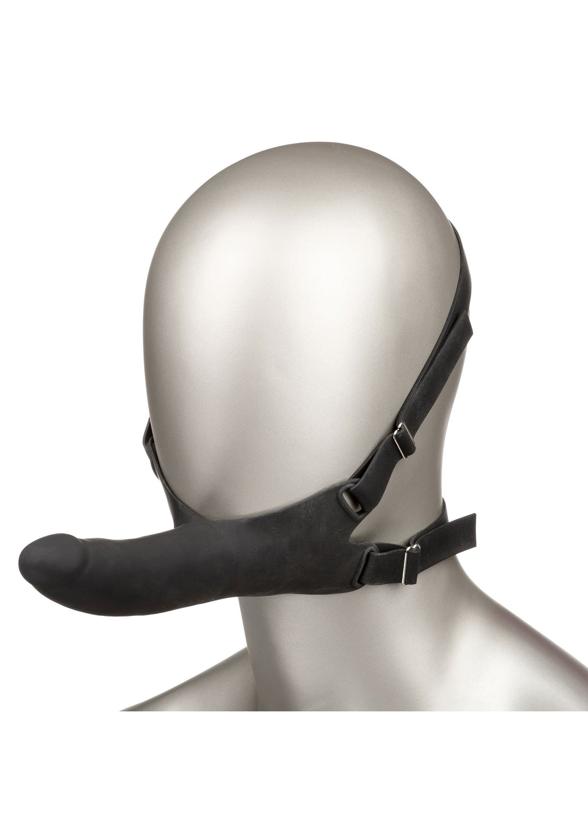 Gode pour harnais en silicone – noir