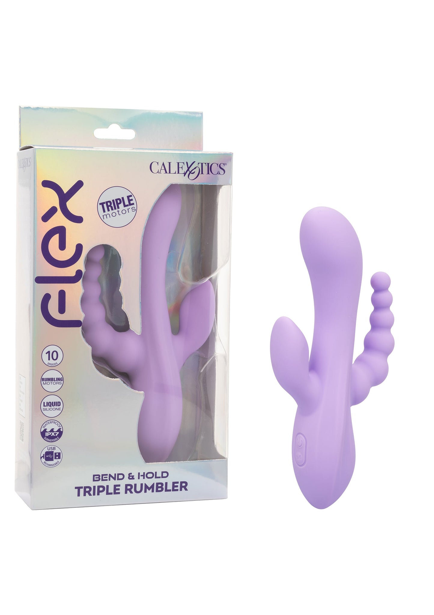 Bend & Hold Triple Rumbler Vibrator - CalExotics