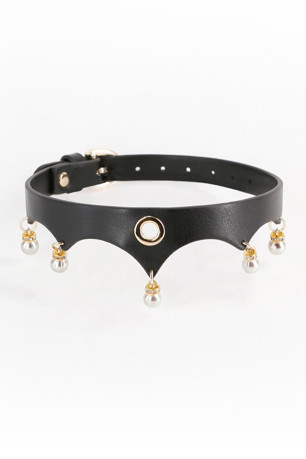 FETISH & FASHION JEZEBEL COLLAR BLACK