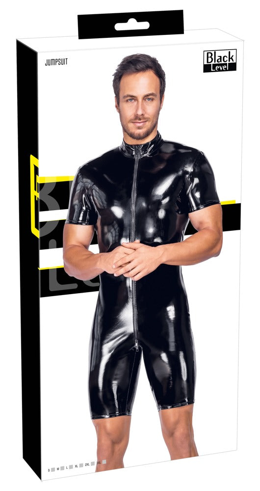 Men's Short Vinyl Playsuit L