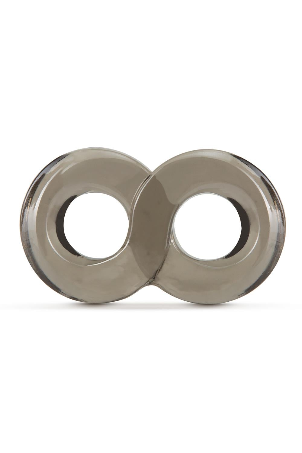 STAY HARD COCK RING AND BALL STRAP BLACK