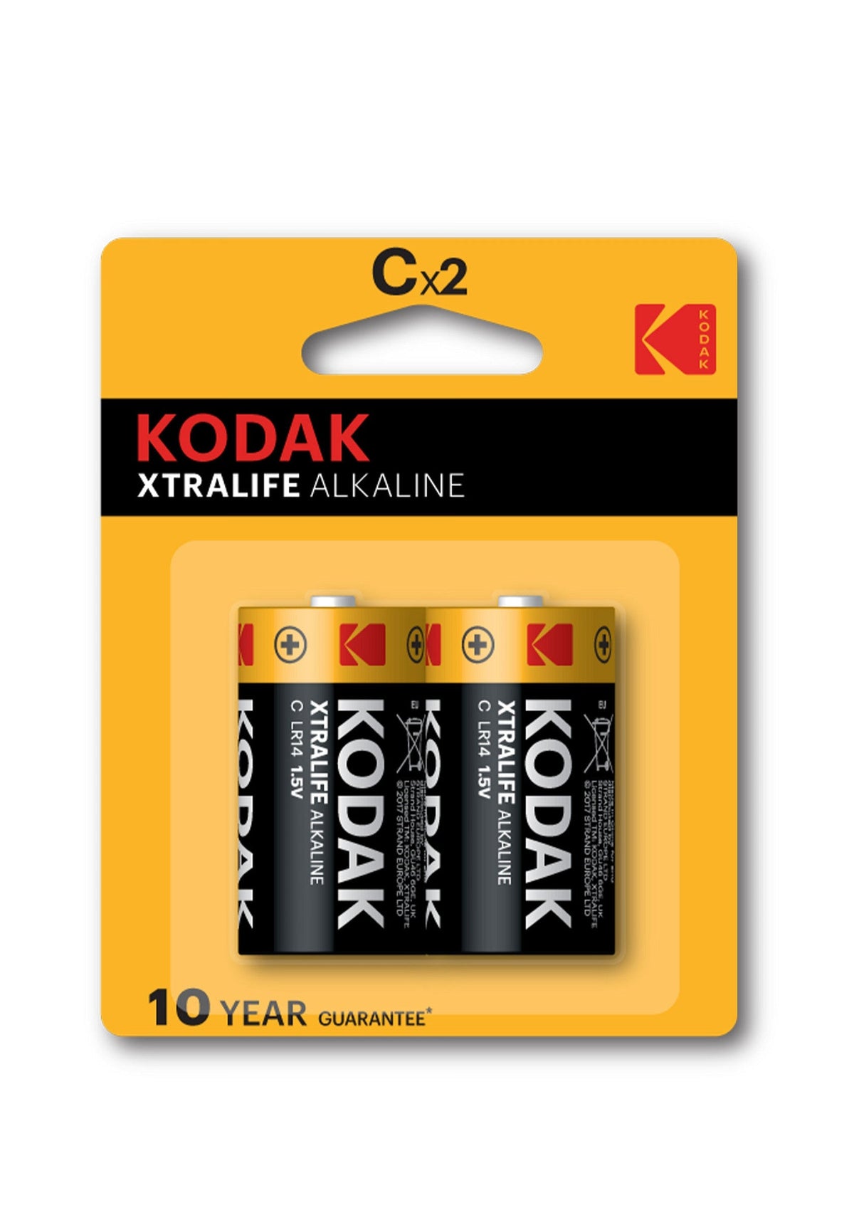 Piles Kodak XTRALIFE Alcalines C 10x2
