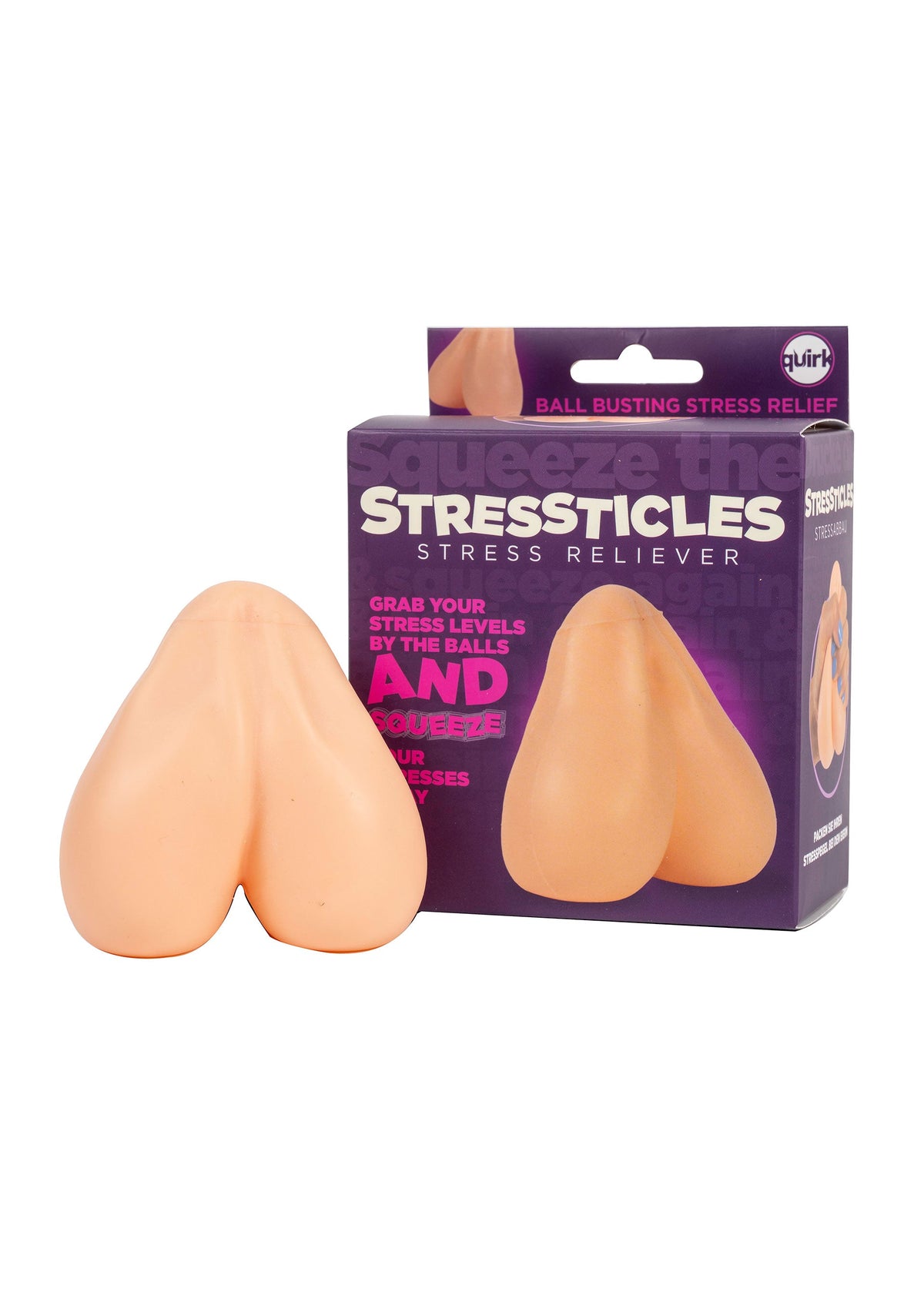 Balle anti-stress en forme de testicules