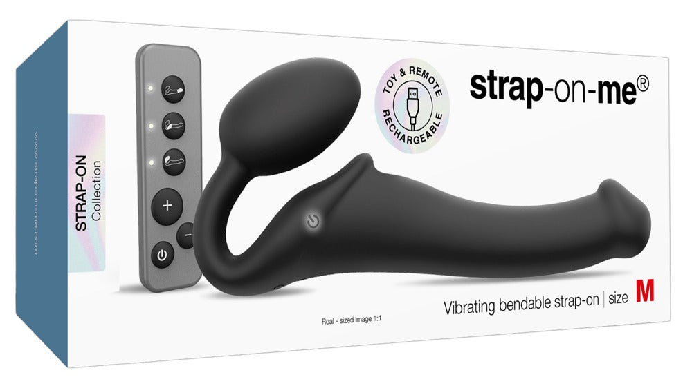 Vibrating Strap-On M Black