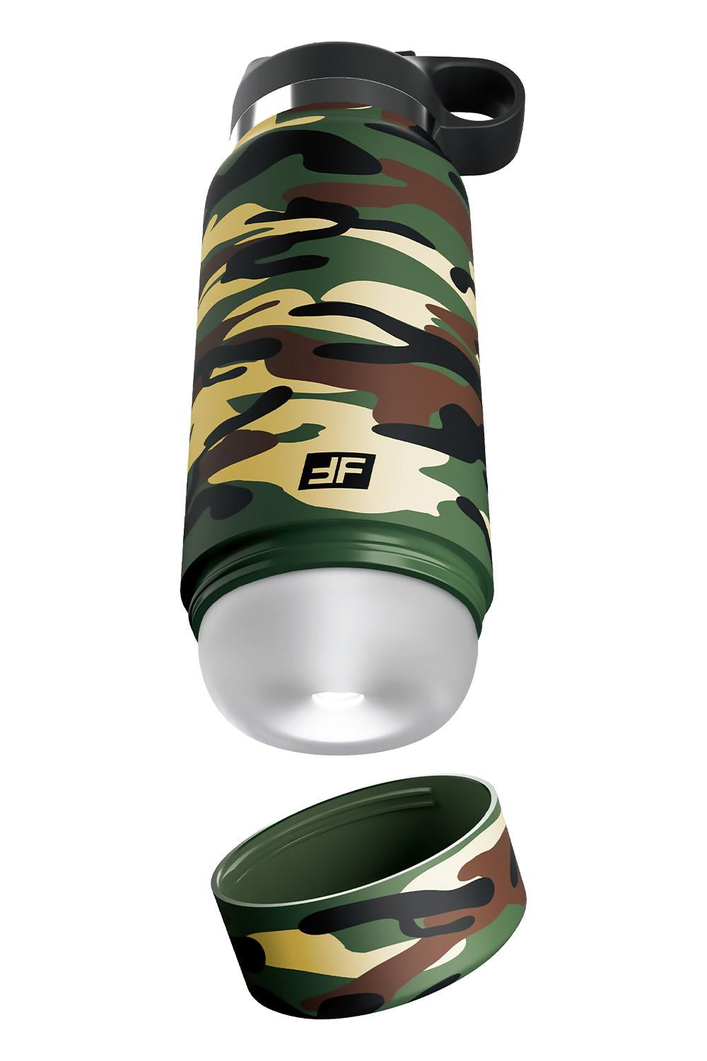 PDX PLUS FAP FLASK - HAPPY CAMPER DISCREET STROKER CLEAR