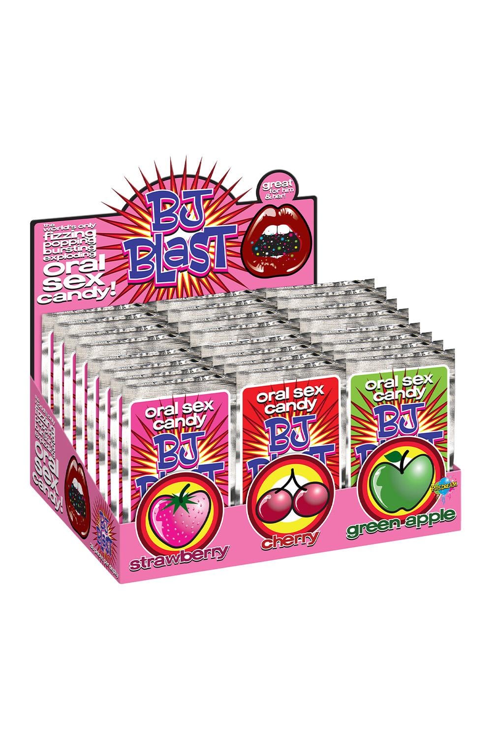 PIPEDREAM BJ BLAST DISPLAY - STRAWBERRY - CHERRY - APPLE 36 PCS