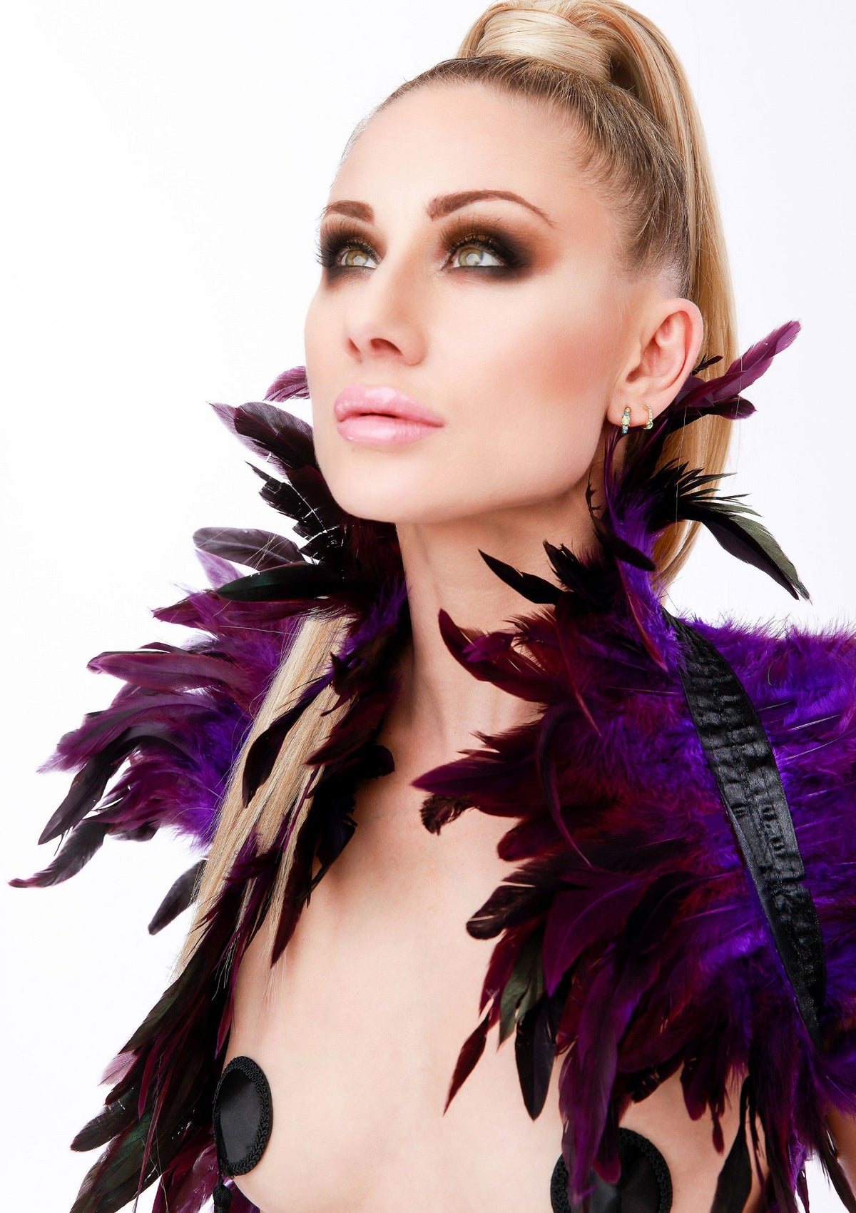 Étole en plumes