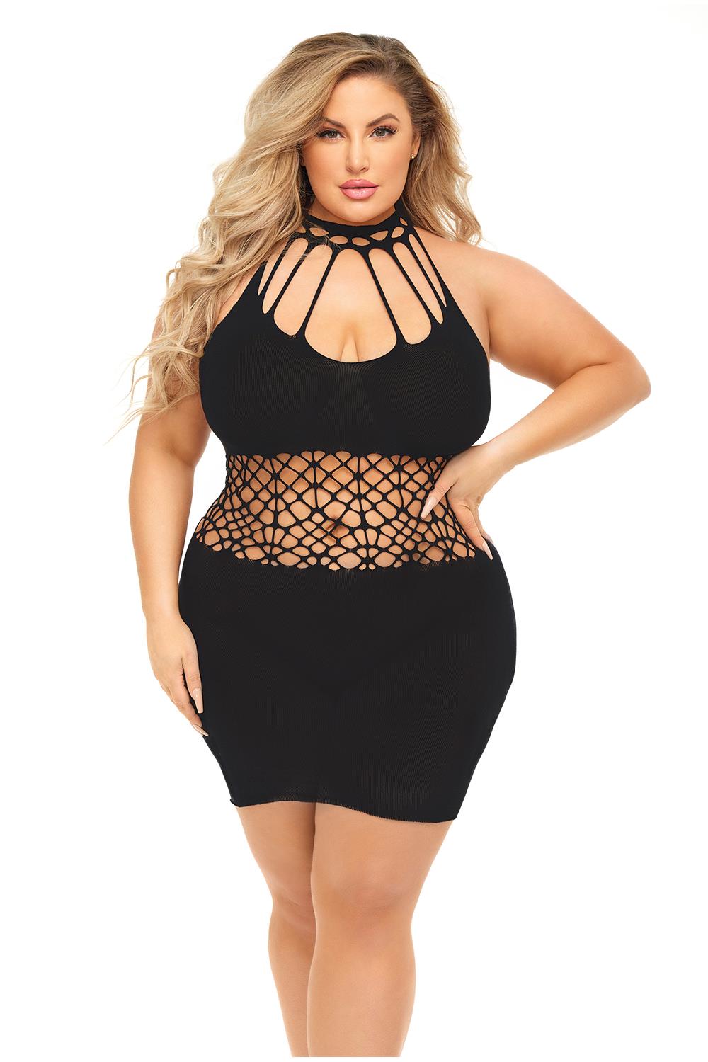 RICH B PHASE DRESS BLACK, QS