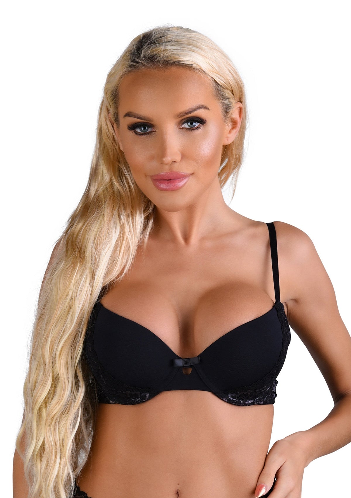 Soutien-gorge push-up dos nageur en dentelle