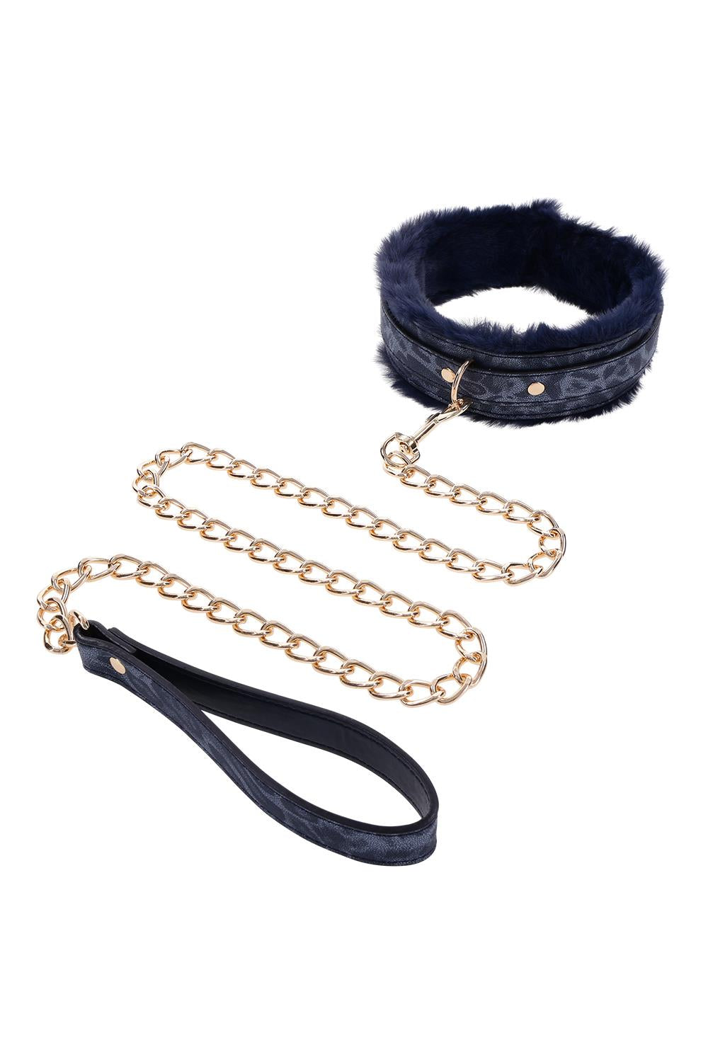 SPORTSHEETS COUGAR FUR COLLAR & LEASH