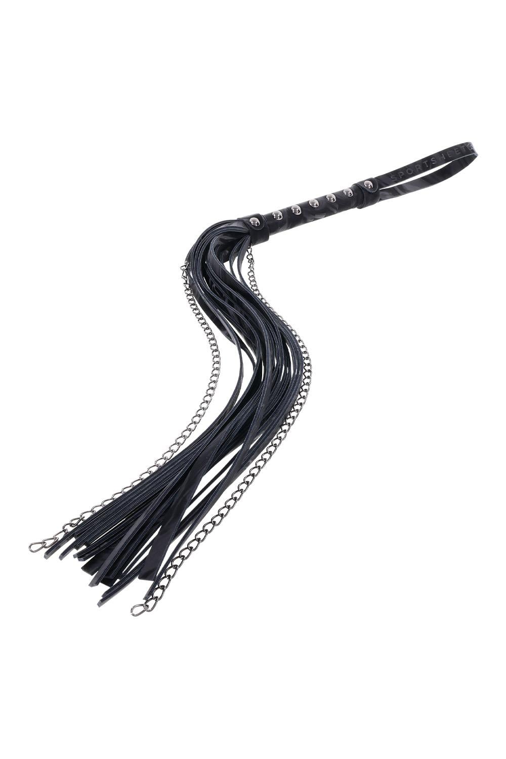 SPORTSHEETS VELVET NOIR CHAIN FLOGGER