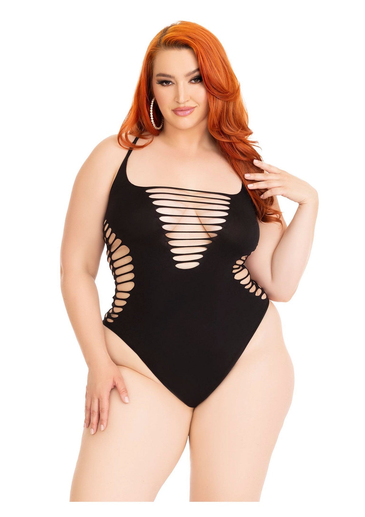Body déchiré dos nageur et dos string grande taille