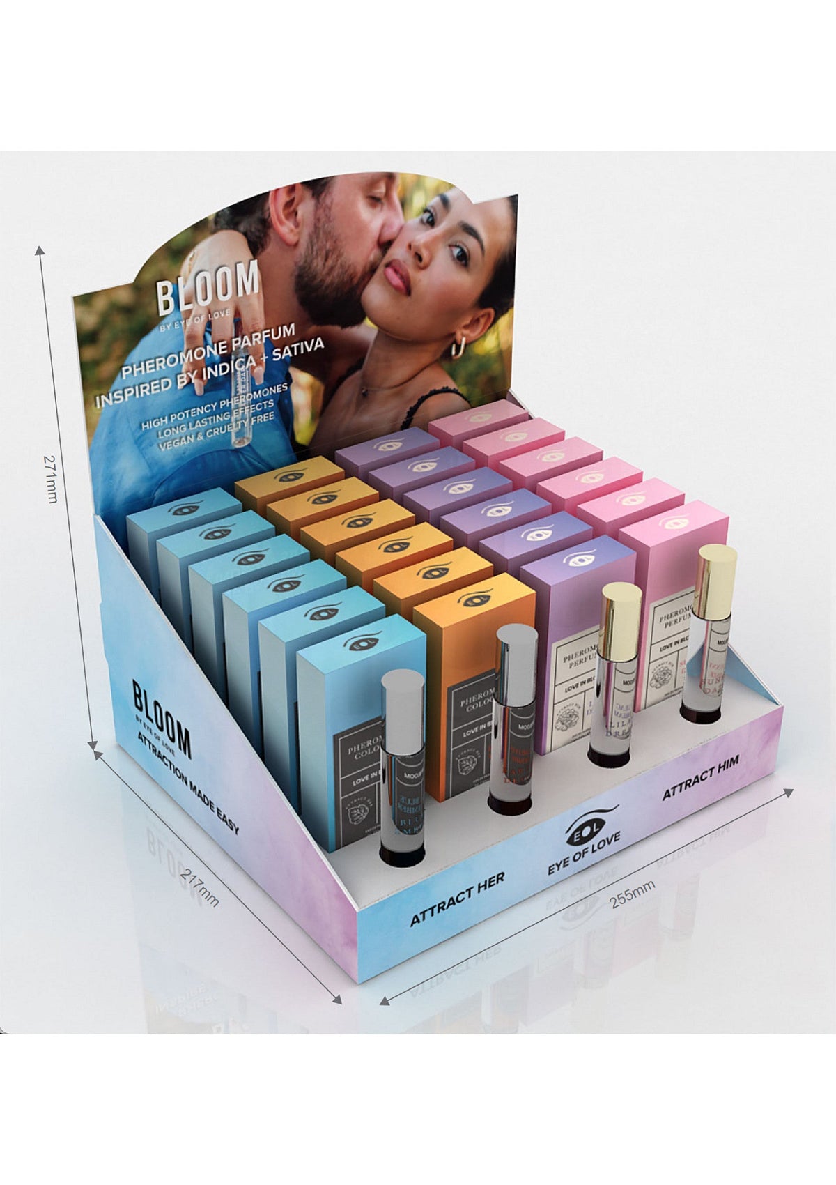 Présentoir Parfum aux Phéromones (24 pièces)