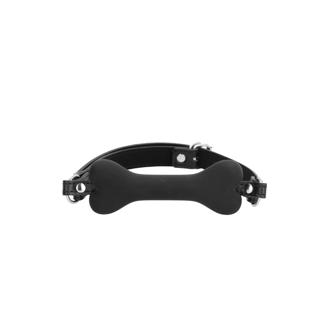 Gag en silicone en forme d'os