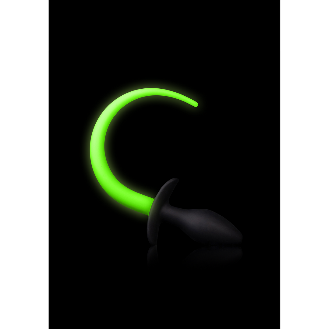 Plug de queue de chiot - Lumineux dans le noir