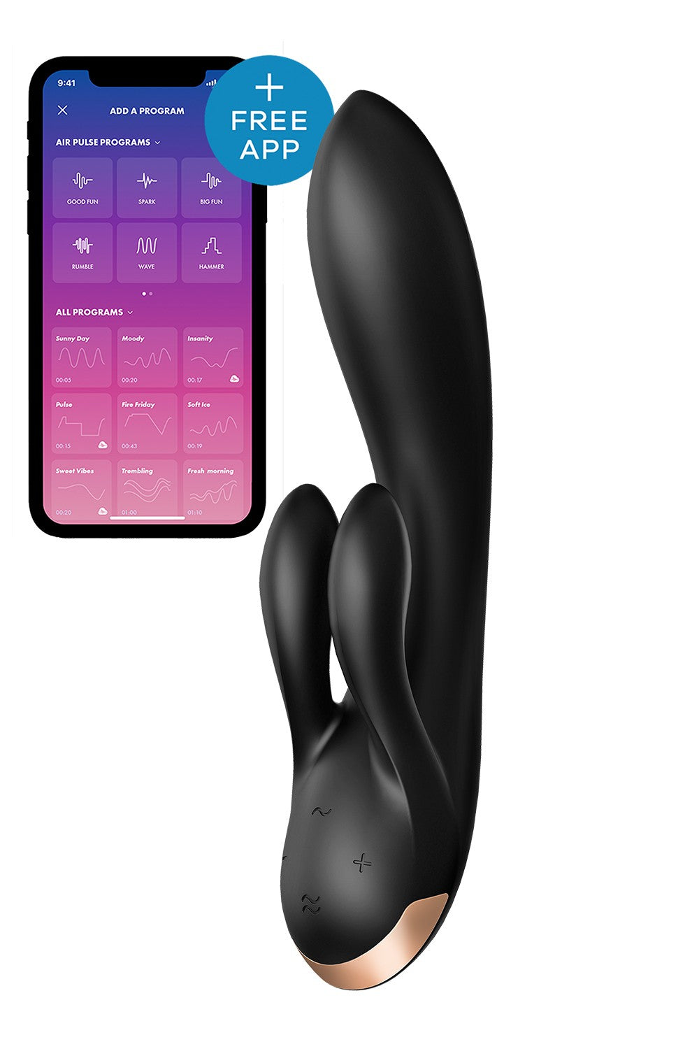 TESTER SATISFYER DOUBLE FLEX BLACK