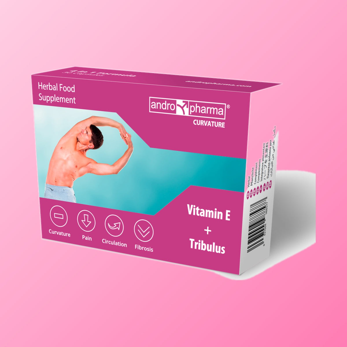 Andropharma – Curvature, complément confort intime masculin (30 gélules)
