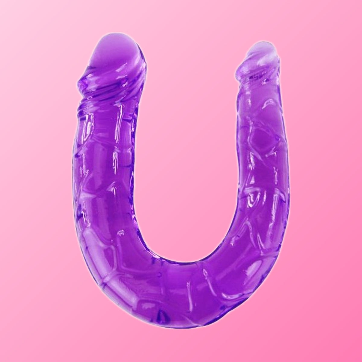 Baile – Double gode en gelée flexible lilas