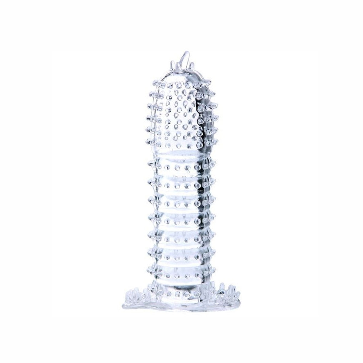 Baile – Gaine pénienne transparente à points stimulants, 14 cm