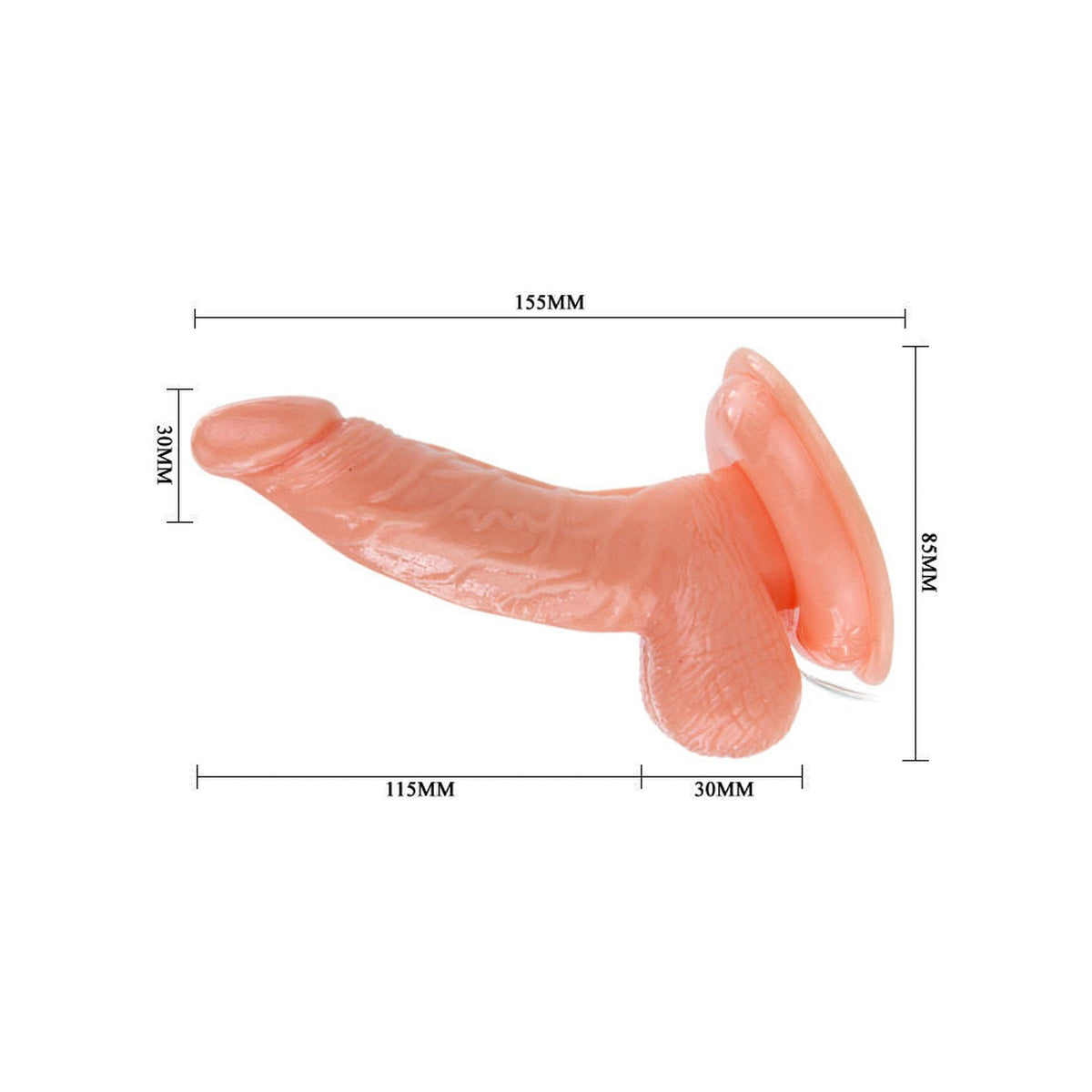 Baile – Super Rota Dong, gode rotatif réaliste 15 cm