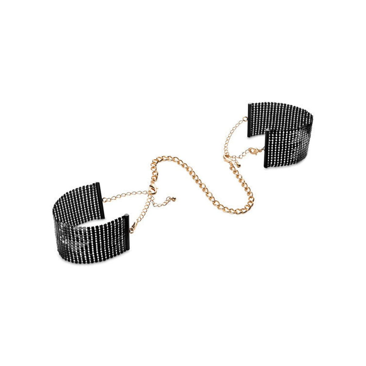 Bijoux – Désir métallique menottes en maille métal noir