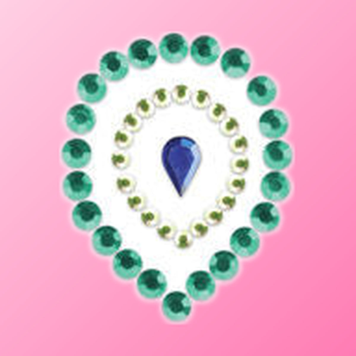 Bijoux Indiscrets – Flamboyant, parure de corps bleu & vert