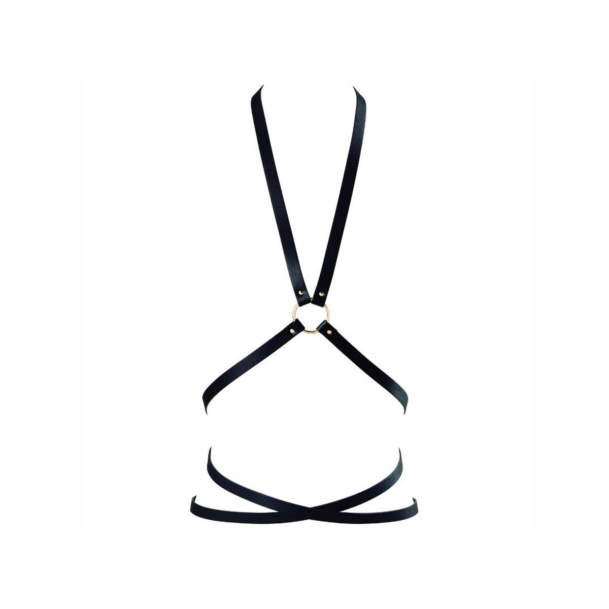 BIJOUX INDISCRETS MAZE - BLACK MULTI-POSITION HARNESSES