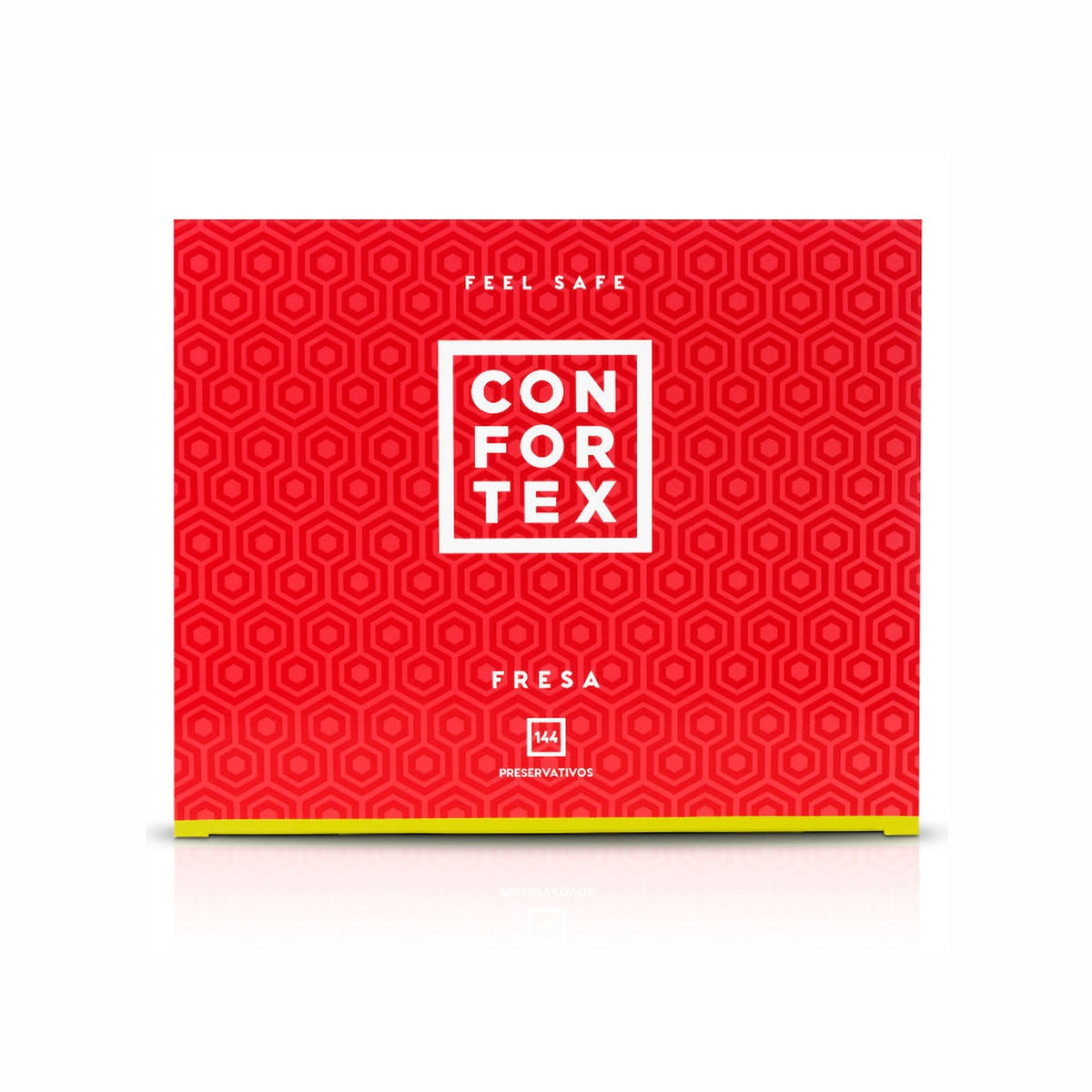Confortex – Préservatifs Fraise, boîte de 144