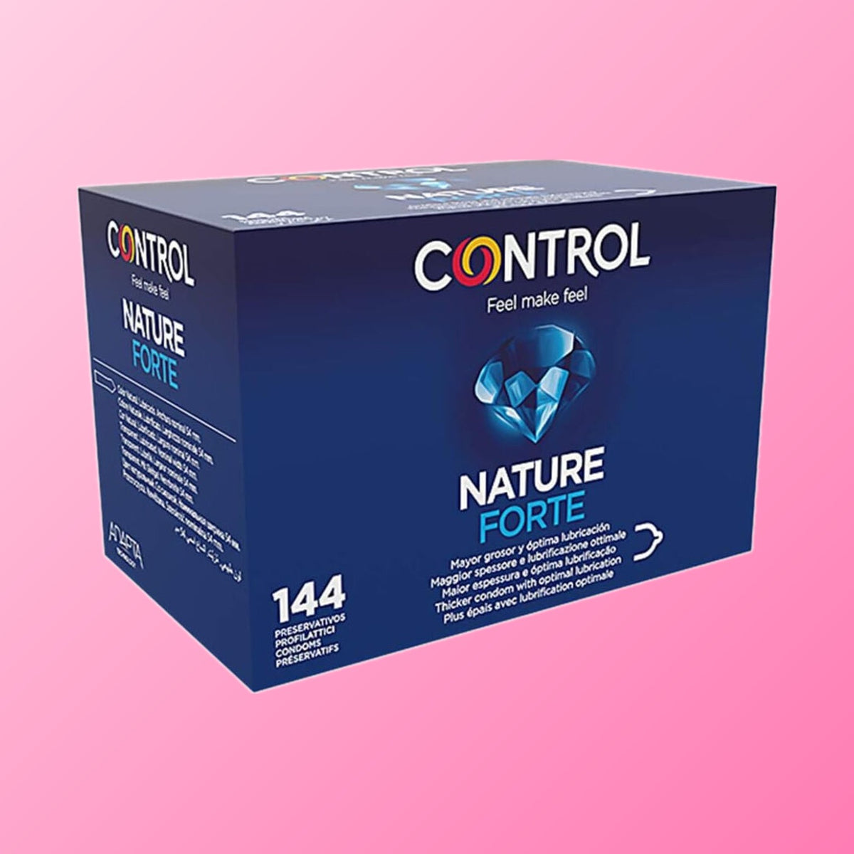 Control – Préservatifs Nature Forte, forme Adapta (144 unités)