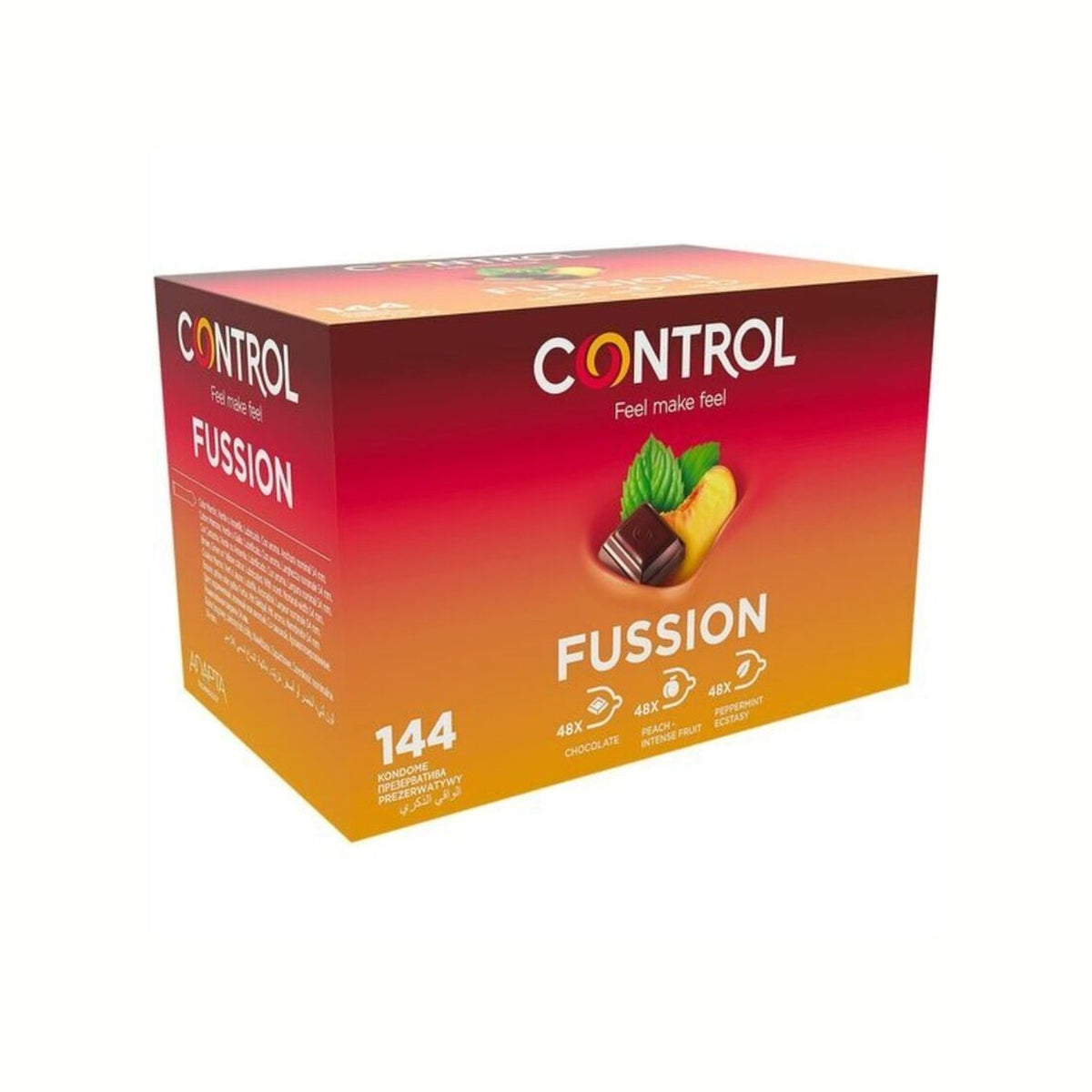 Control – Préservatifs Adapta Fussion, arômes aphrodisiaques (144 unités)