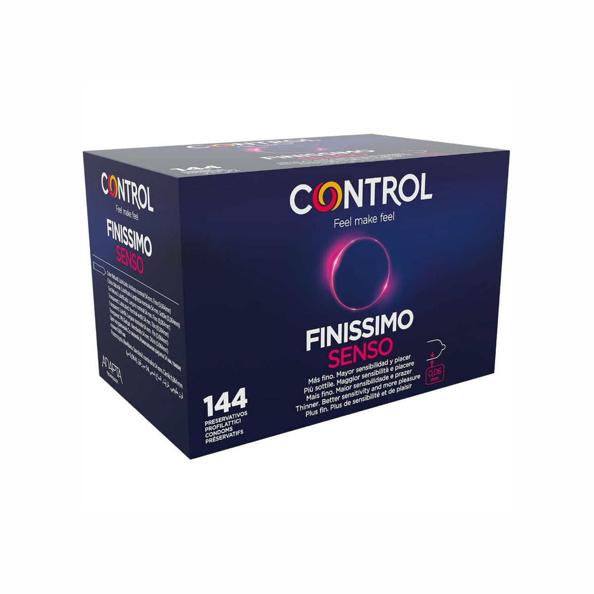 Control – Préservatifs Finissimo Senso, boîte de 144