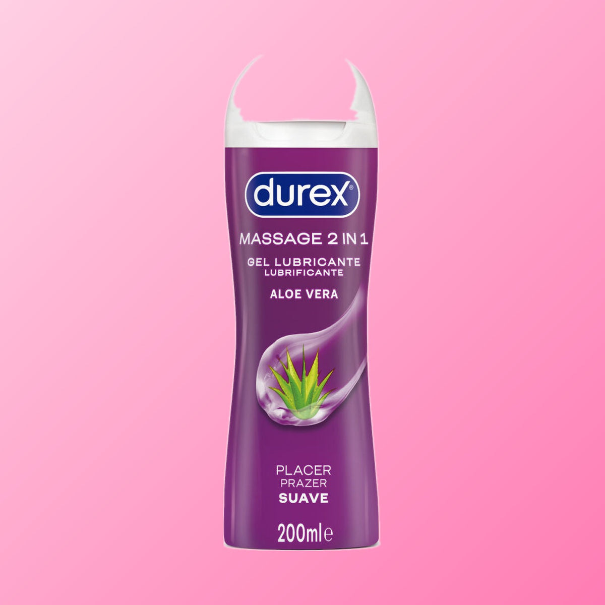 Durex – Play 2-en-1, gel de massage et lubrifiant à l'aloe vera 200 ml