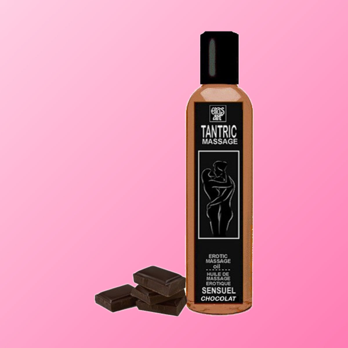 Eros-Art – Huile de massage tantrique naturelle et aphrodisiaque au chocolat 30 ml